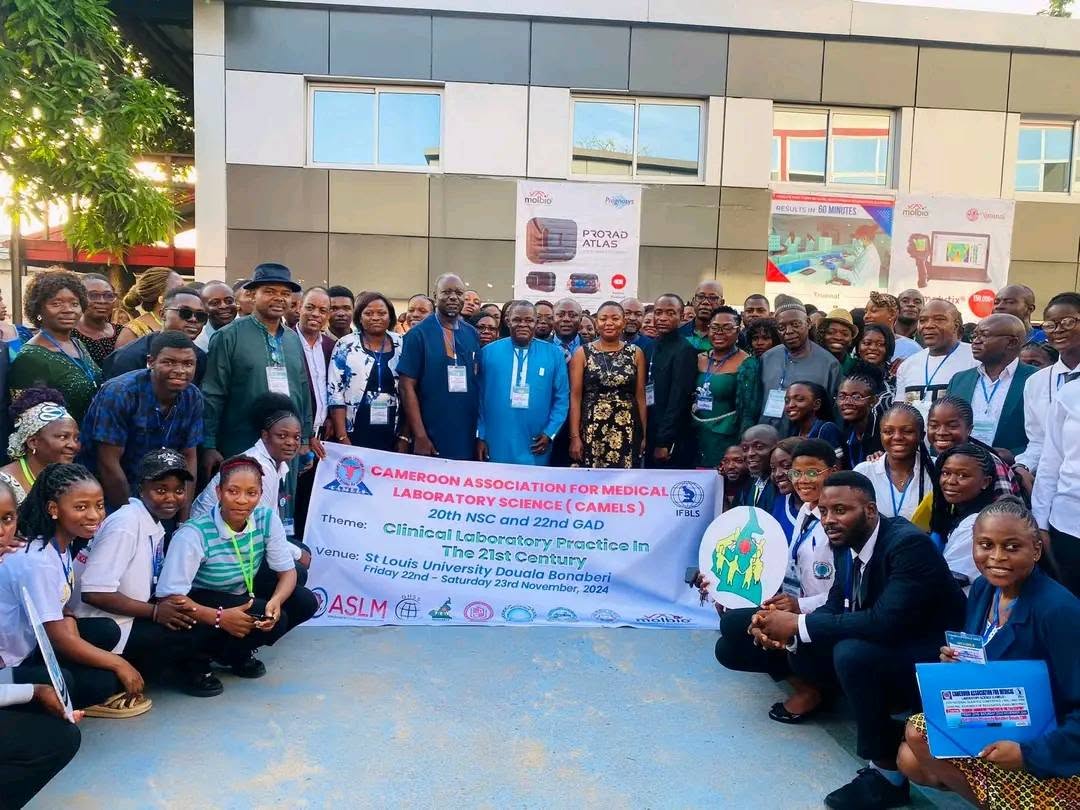 CAMELS delegates and students at the 20th NSC, St Louis University Douala Bonaberi